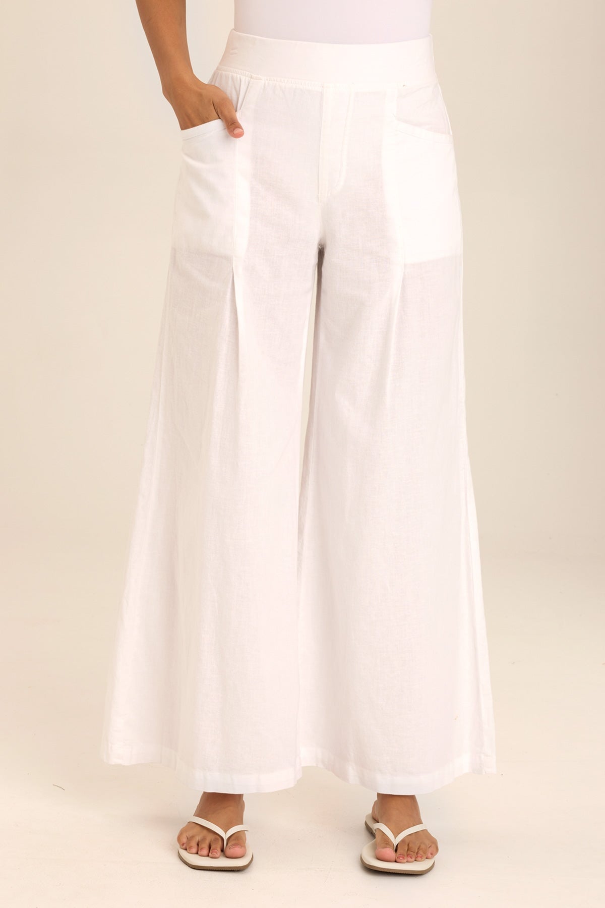 Terri Wide Leg High Waist Pants for Women - Comfortable Stretchy Office Pants & Casual Trousers - Perfect for Work, Business Meetings & Everyday Wear