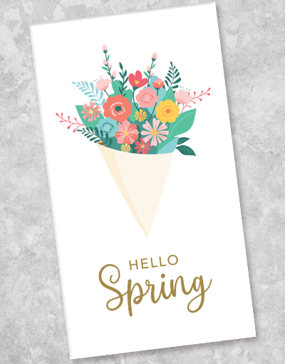 Hello Spring Guest Towel Napkins (36 Count) - Premium Cotton Bathroom & Kitchen Towels for Parties, Weddings, and Home Decor
