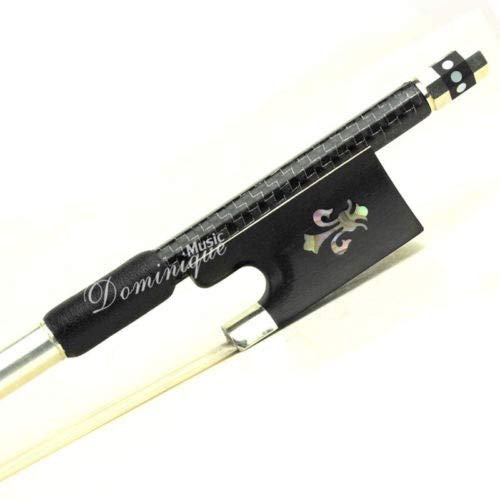 D Z Strad Violin Bow Model 303 - Premium 4/4 Full Size Carbon Fiber Bow with Ebony Fleur-de-Lis Frog - Perfect for Professional Violinists & Advanced Students - Ideal for Concerts, Practice & Performances