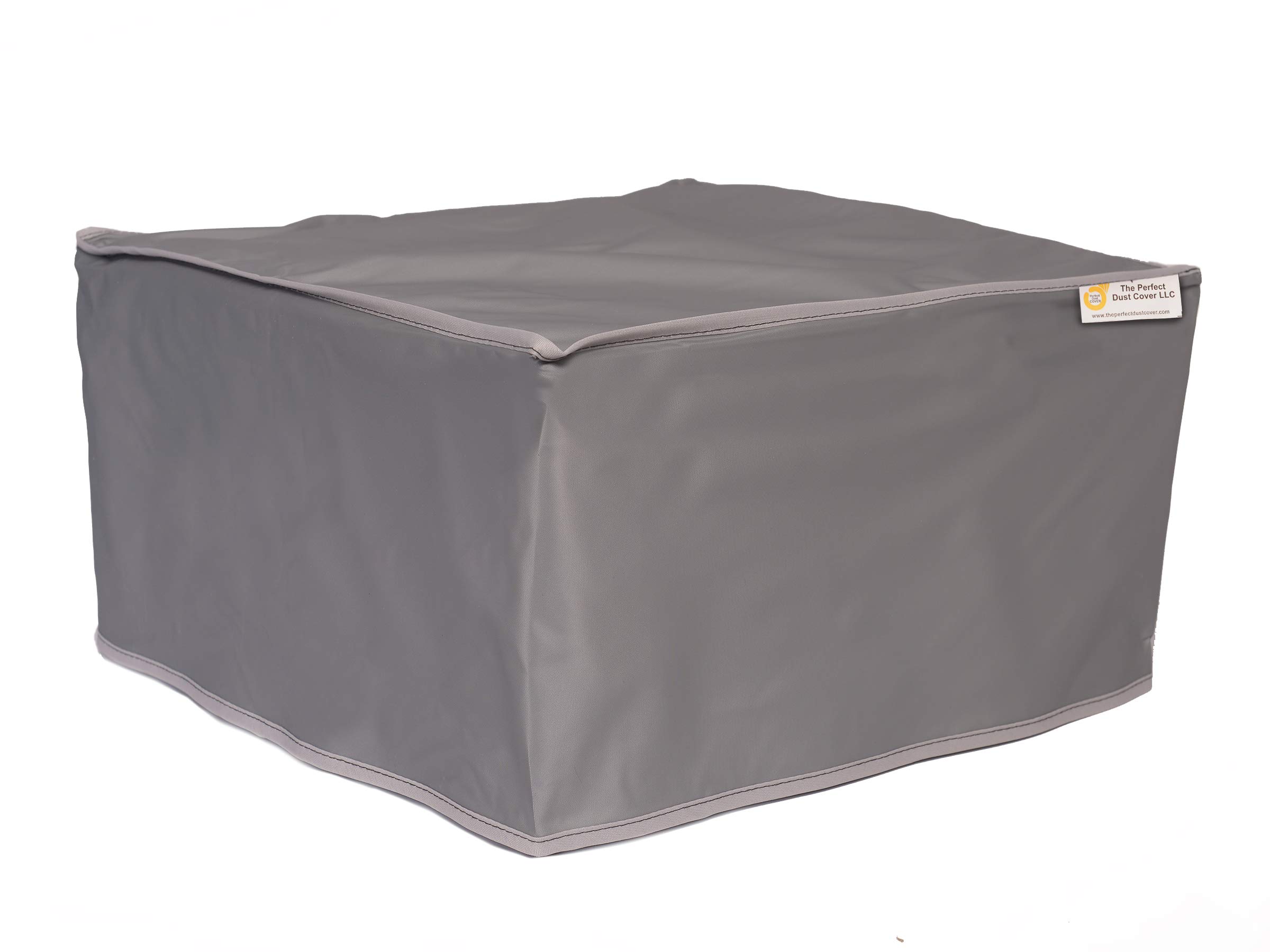 Premium Silver Gray Vinyl Dust Cover for HP Envy Photo 7855 Wireless Printer - Anti-Static, Waterproof Protection (17.8