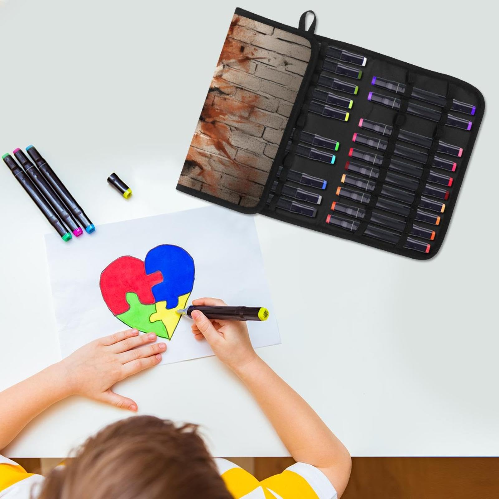 3D Basketball Pattern Pencil Pouch - Small Pen Case for School, Office & Travel - Organize Pens, Pencils & Art Supplies - Perfect for Students, Artists & Professionals