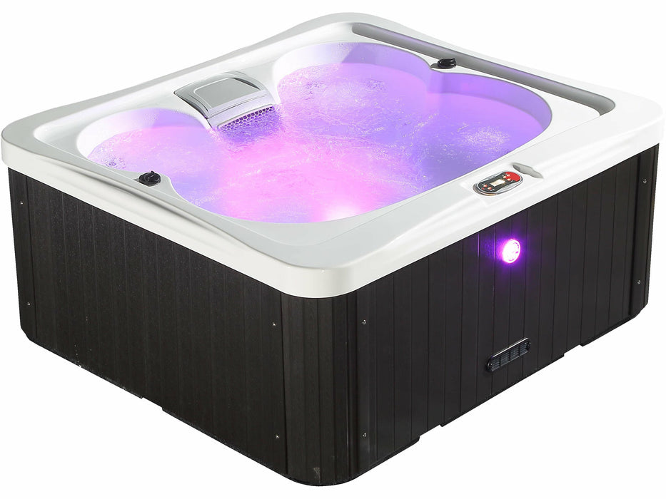 Canadian Spa Granby 4-Person 15-Jet Portable Hot Tub KH 10128 - Relaxing Outdoor Spa for Backyard, Patio, or Deck Use