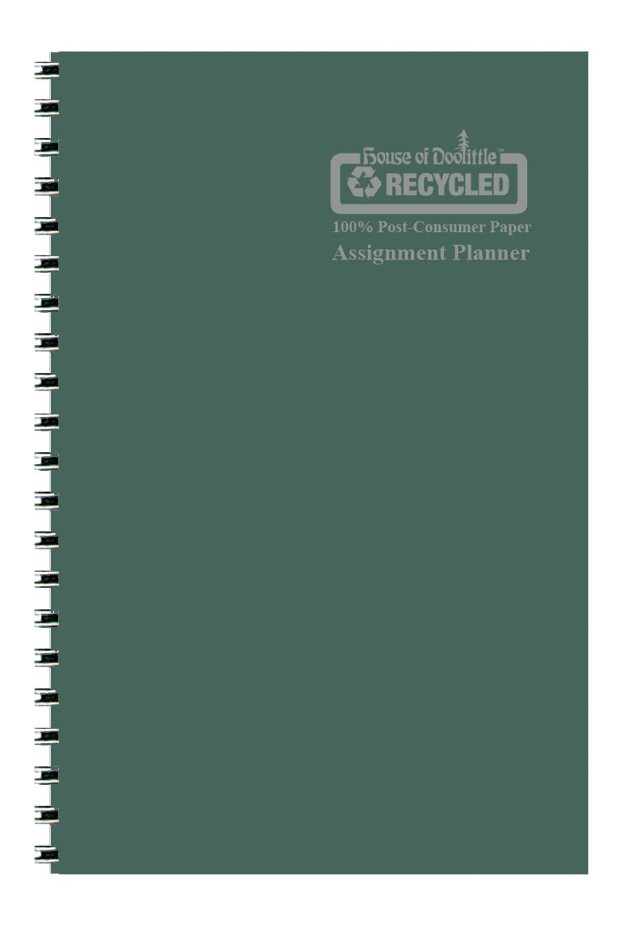 House of Doolittle 2024-2025 Weekly Academic Planner Assignment Book - 5 x 8 Inches Green Student Organizer with August to August Calendar - Perfect for School, College & Office Planning (HOD274RTG06-25)