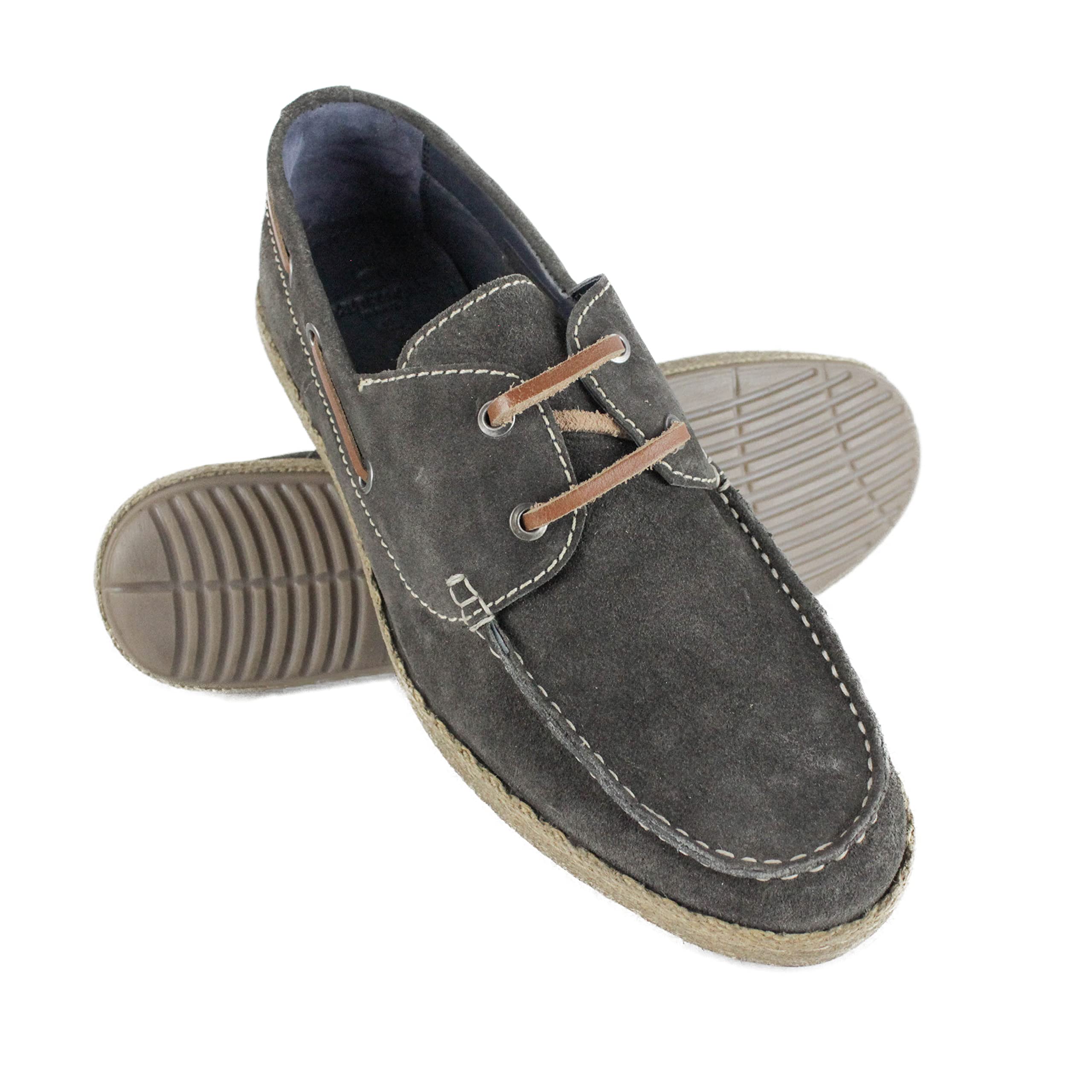 Zerimar Men's Genuine Leather Boat Shoes - Breathable Summer Moccasins for Men - Casual Slip-On Deck Shoes | Perfect for Sailing, Beach Outings & Summer Fashion