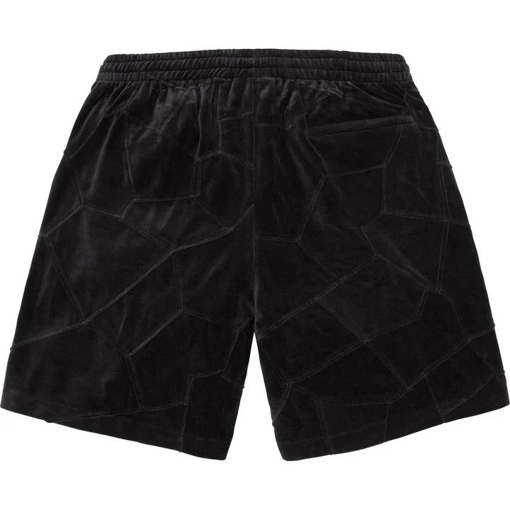 SUPREME Dazzle Patchwork Velour Shorts for Women - Trendy High Waist Casual Lounge Shorts | Perfect for Summer, Beach, Gym and Streetwear Fashion