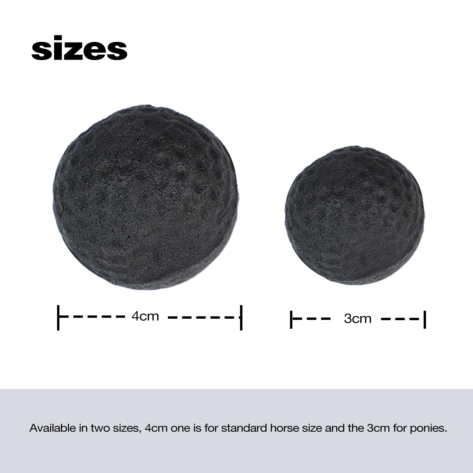 Harrison Howard EaseFit Equestrian Earplugs - 4cm Noise Reducing Foam Ear Plugs for Horses (2 PCS, Mars Black) - Perfect for Riding, Training & Show Environments