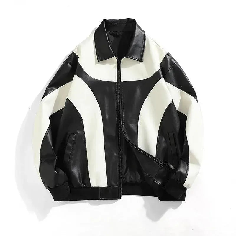 Men's Hip Hop Faux Leather Bomber Jacket - Stylish Vintage Biker Jacket for Streetwear & Urban Fashion | Perfect for Concerts, Night Out & Casual Wear