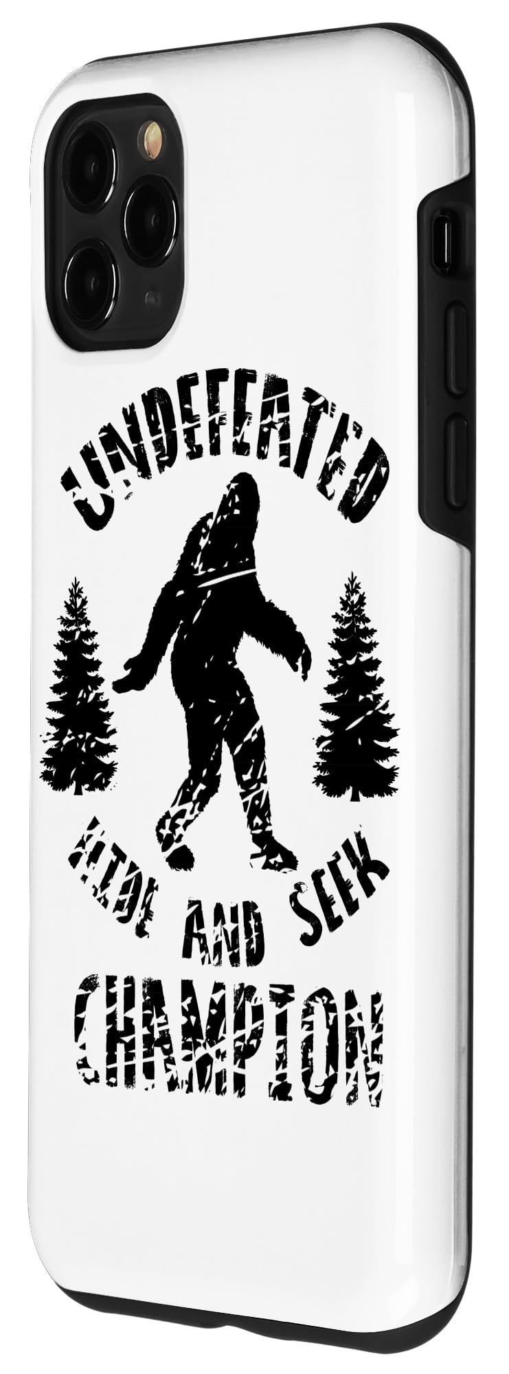 iPhone 11 Pro Max Case - Funny Bigfoot Hide and Seek Champion Design - Durable Protective Cover for Everyday Use, Travel & Outdoor Adventures