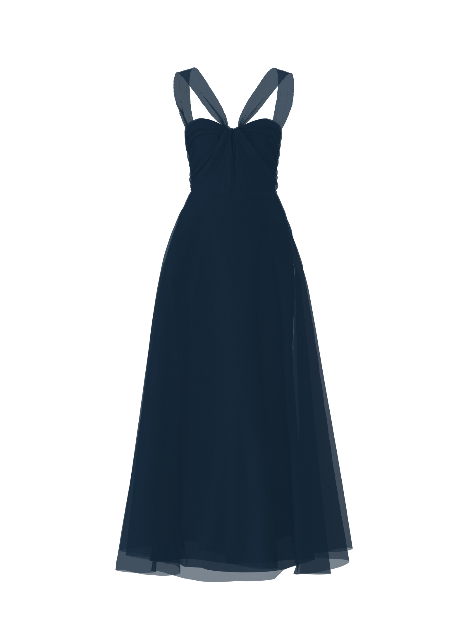 Cerisa Navy Blue Bodice and Skirt Set - Elegant Matching Outfit for Women | Perfect for Parties, Weddings, and Special Occasions