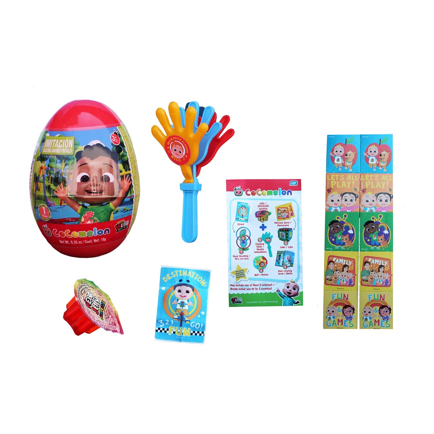 Bondy Egg Cocomelon Toy Set - 8 Piece Surprise Eggs with JJ & Friends - Perfect for Kids Birthday Gifts & Easter Basket Stuffers - Fun Learning Toys for Toddlers & Preschoolers