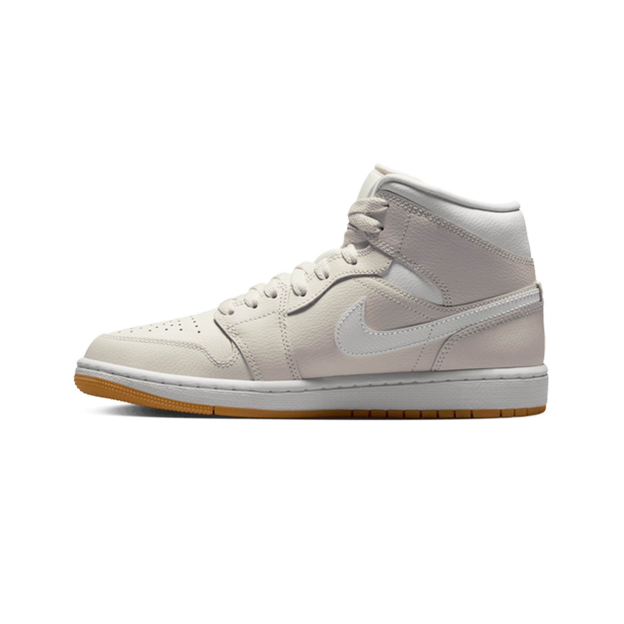 Air Jordan 1 Mid 'Phantom Gum' Women's Basketball Shoes 2024 - Retro Sneakers for Casual Wear & Street Fashion