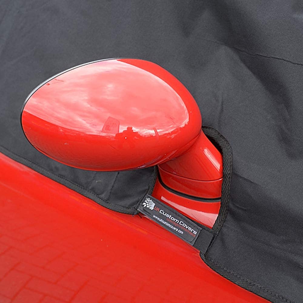 Custom-Fit Soft Top Roof Protector Half Cover for Mazda Miata MX5 Mk3 (2006-2015) - Waterproof & UV Resistant - Perfect for Outdoor Parking & Car Shows (Black)