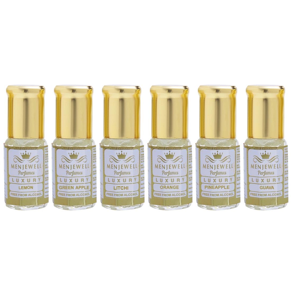 Premium 6-Piece Attar Gift Set for Women - Fruity Perfume Oils (6x3ml) - Luxurious Fragrance Combo for Gifts, Weddings & Special Occasions