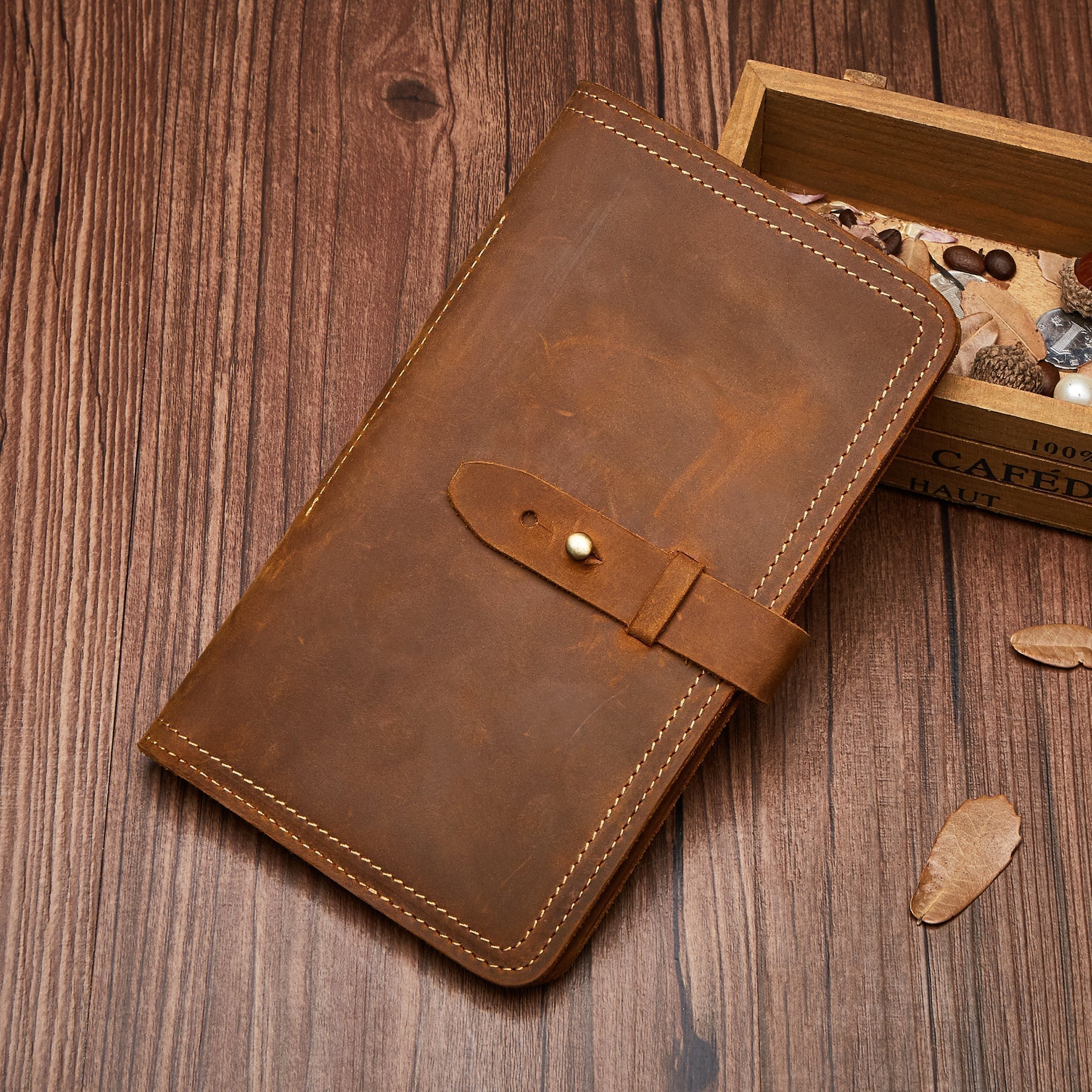 Premium RFID Blocking Leather Passport Holder - Slim Travel Wallet for Men & Women - Perfect for Airports, Business Trips & International Travel