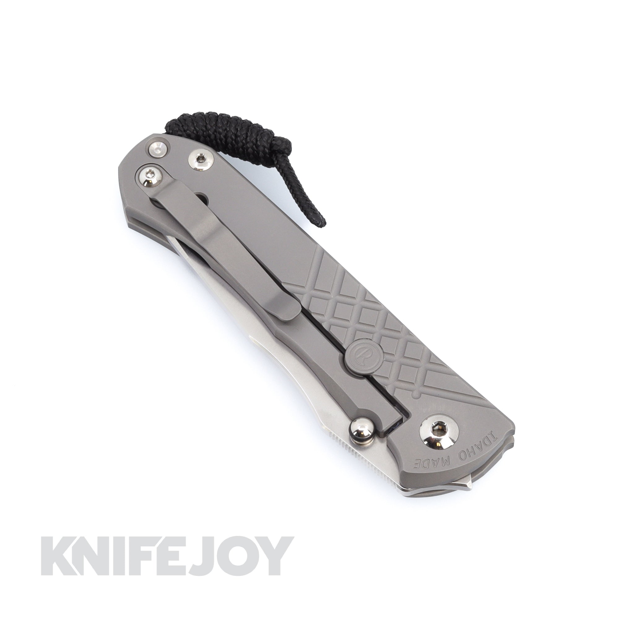Chris Reeve Knives Umnumzaan Tanto Folding Knife - Magnacut Blade & Glass Blasted Titanium Handles | EDC, Outdoor Survival, Camping & Tactical Use