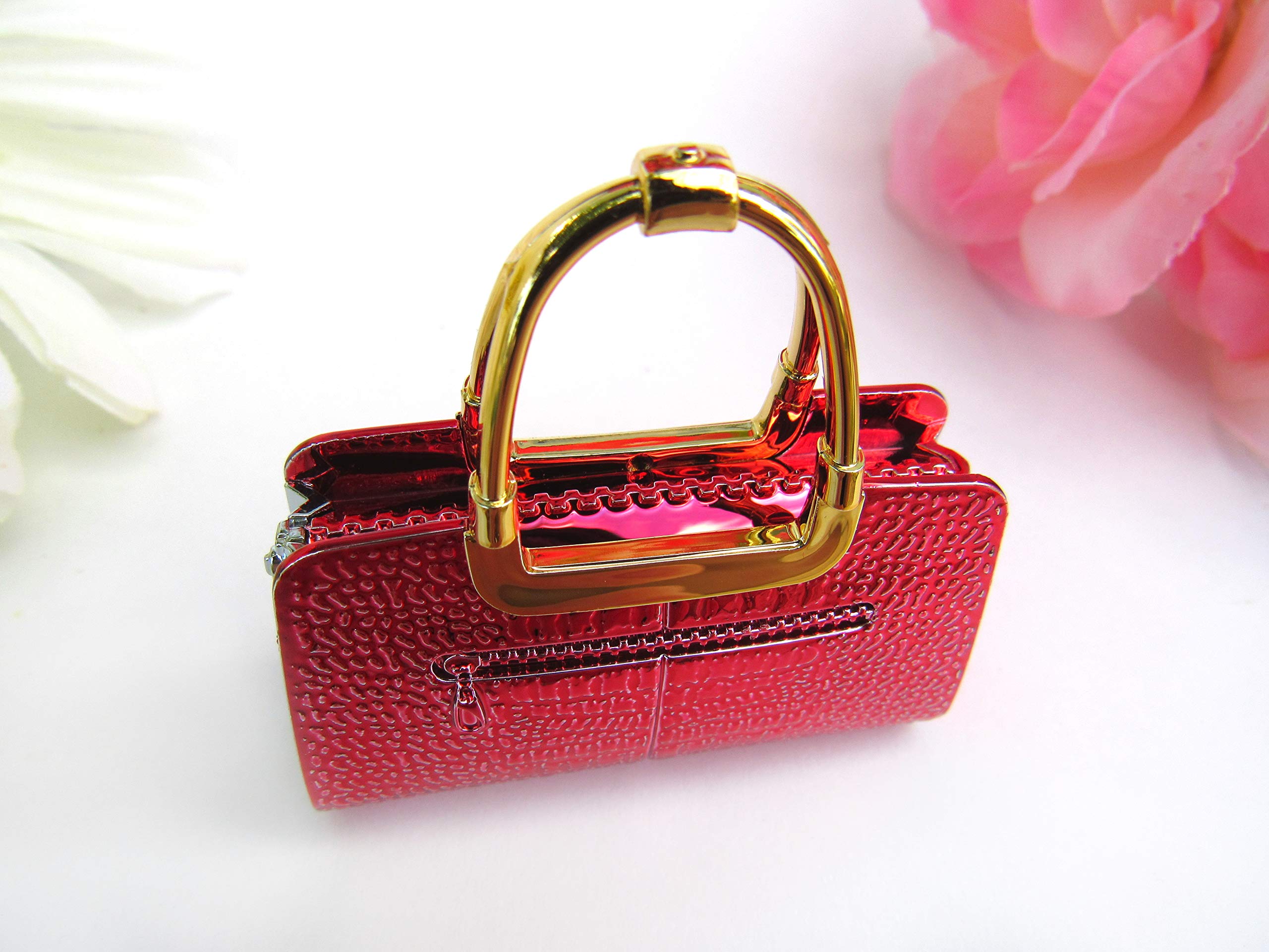 Women's Handbag Lighter - Refillable Butane Novelty (Silver) for Parties & Gifts