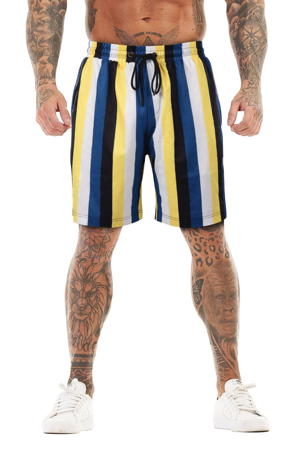 GINGTTO Men's Quick-Dry Swim Trunks with Mesh Lining - Comfortable Beach Shorts for Swimming, Surfing & Summer Vacation