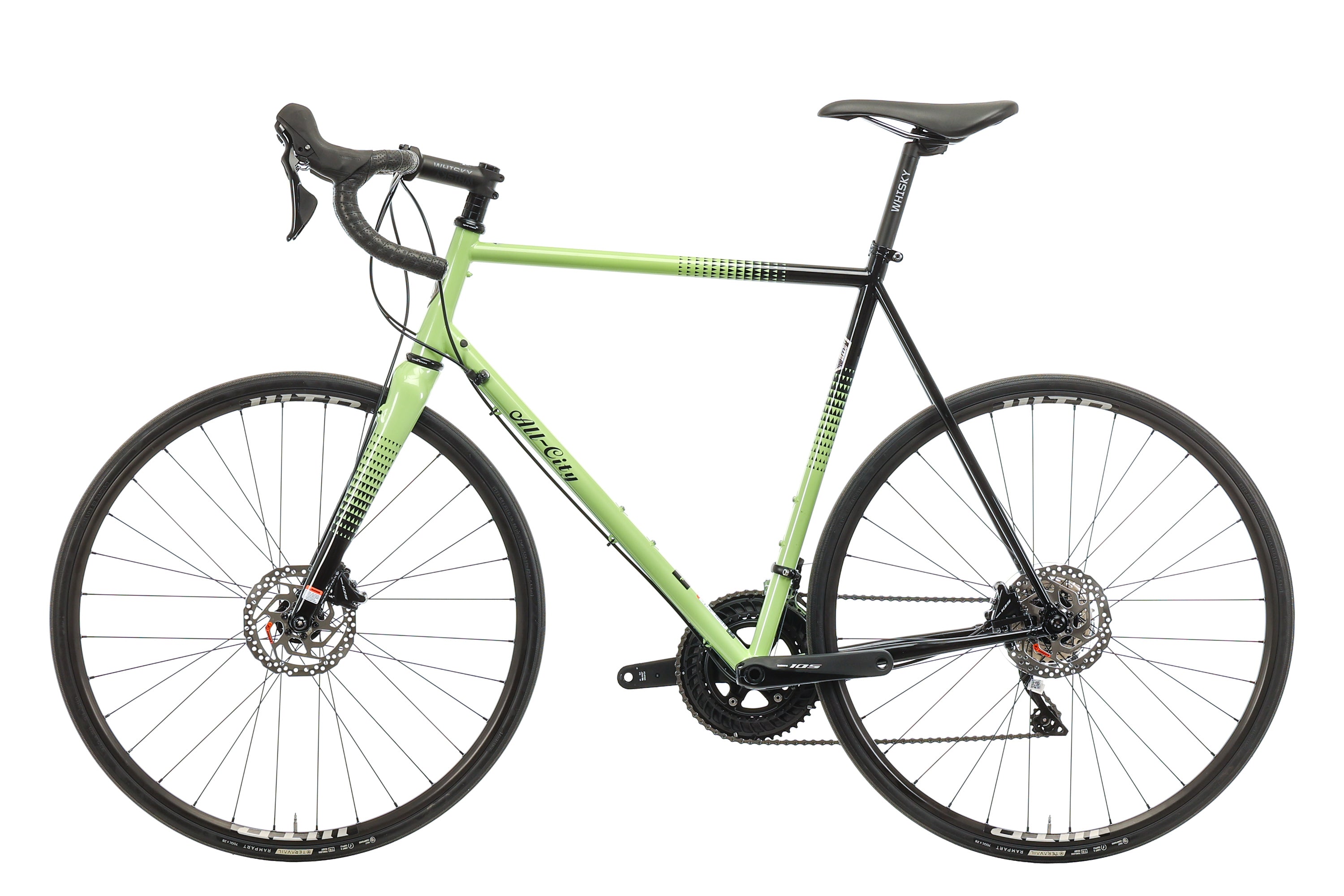 All City Zig Zag 105 Road Bike 2023 - 58cm Lightweight Aluminum Frame with Shimano 105 Groupset - Perfect for Commuting, Fitness Riding & Weekend Adventures
