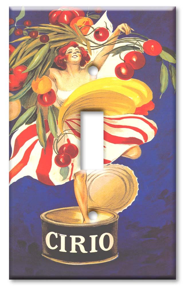 Cirio Single Gang Toggle Decorative Metal Wall Plate - Handcrafted Art Plates for Home Decor - Made in USA | Perfect for Living Room, Bedroom & Office Wall Switch Covers