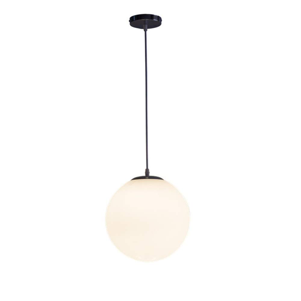 OUUED Steel Globe LED Chandelier - Modern Nordic Pendant Light with Warm White Illumination | E26/E27 Base | Perfect for Dining Room, Living Room, Bedroom, Bar, Restaurant & Cafe Lighting