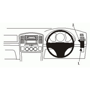 ClicOn No Holes Right Hand Dash Mount for Suzuki Grand Vitara XL-7 (2003-2006) - Perfect for GPS, Phone & Dash Cam Installation While Driving