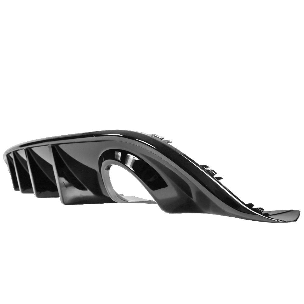 IKON MOTORSPORTS Rear Bumper Lip Diffuser for 2015-2023 Dodge Charger SRT | Glossy Black V3 Style Splitter Spoiler | Aggressive Look & Enhanced Aerodynamics | Perfect for Car Enthusiasts & Street Racing