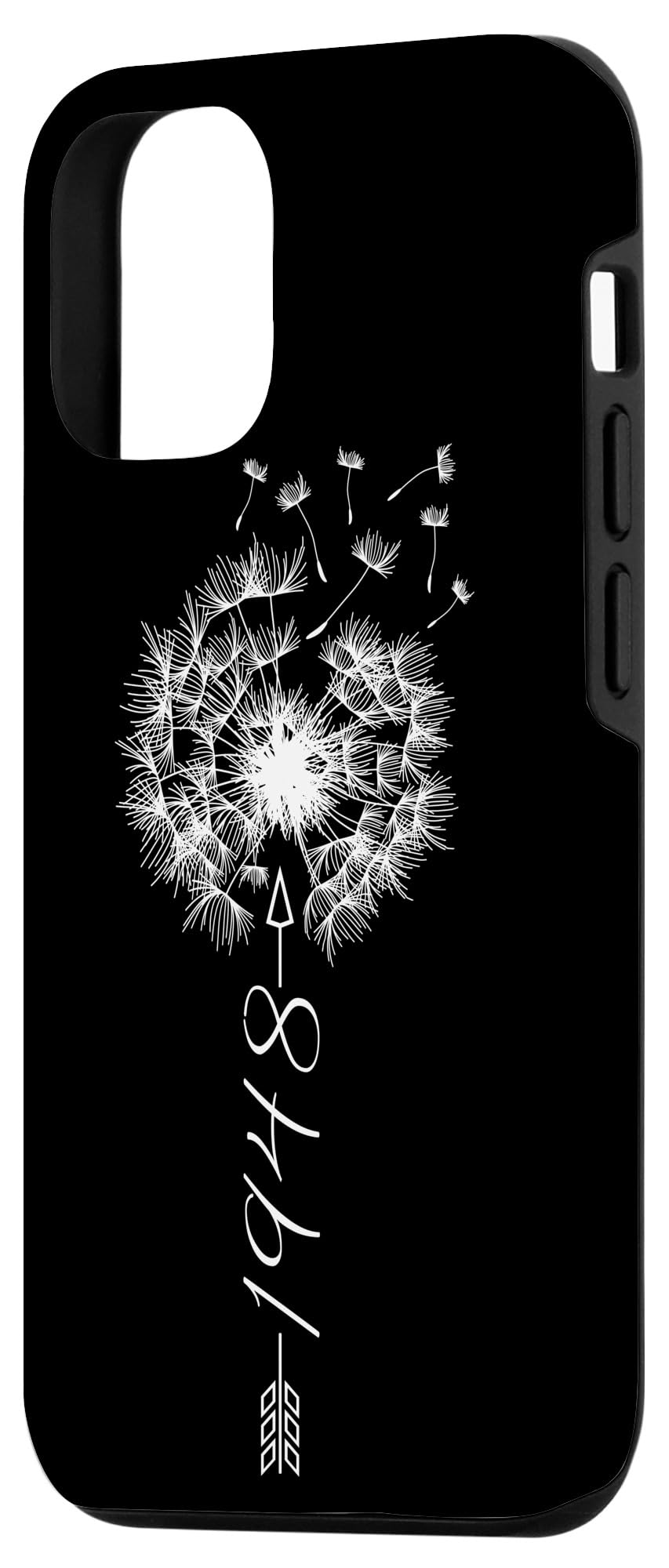 iPhone 12/12 Pro Case with Dandelion Flower Design - Cute Birthday Gift Idea for 1948 Year Born - Perfect for Everyday Use & Special Occasions