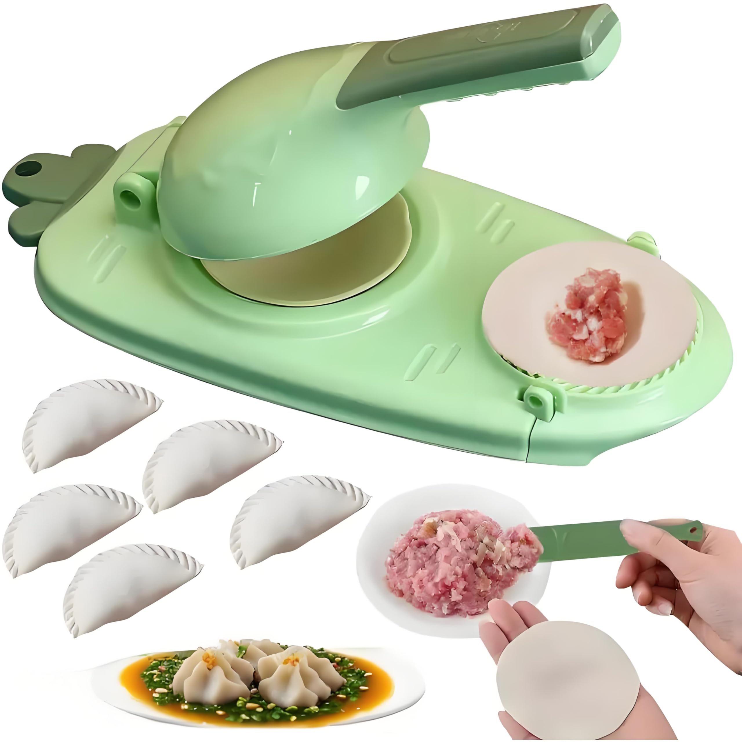 SAVIMIA 2-in-1 Dumpling Maker Press Mold - Multifunctional DIY Dumpling Skin & Empanada Maker Tool for Dumplings, Wontons | Perfect for Home Cooking, Asian Cuisine & Party Food Prep