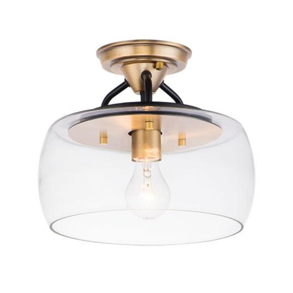 Pepper Semi Flush Mount Ceiling Light Fixture - Modern LED Lighting for Bedroom, Kitchen & Hallway