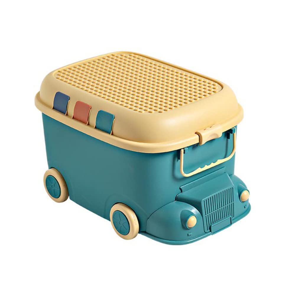 Small Train Storage Box - Durable PP Plastic Toy Organizer for Kids Nursery, Playroom & Household Use | Perfect for Toddler Train Sets & Toy Organization