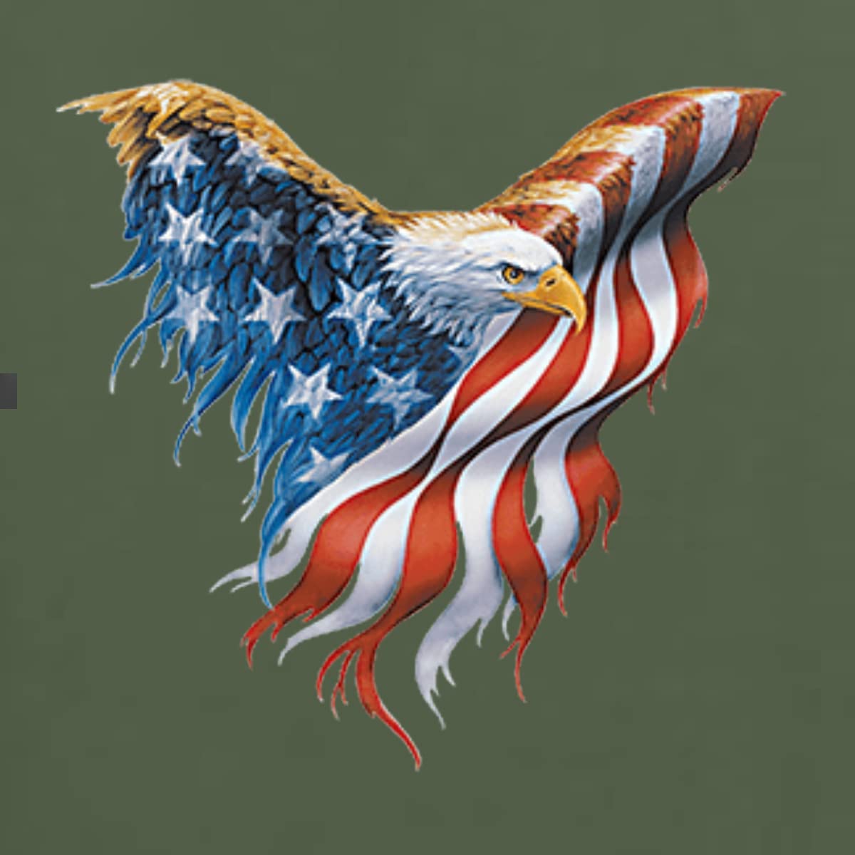 American Flag Eagle Patriotic Graphic T-Shirt for Men | USA Pride Americana Tee | Casual Wear, 4th of July Celebration & Independence Day Outfit