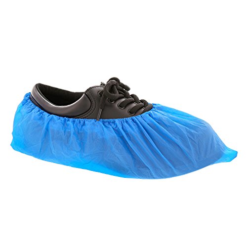 Royal Blue Cross-Linked Polyethylene Shoe Covers - 18.5 Inch Extra Large Size - Pack of 150 Pairs - Disposable Protective Footwear for Hospitals, Cleanrooms & Industrial Use