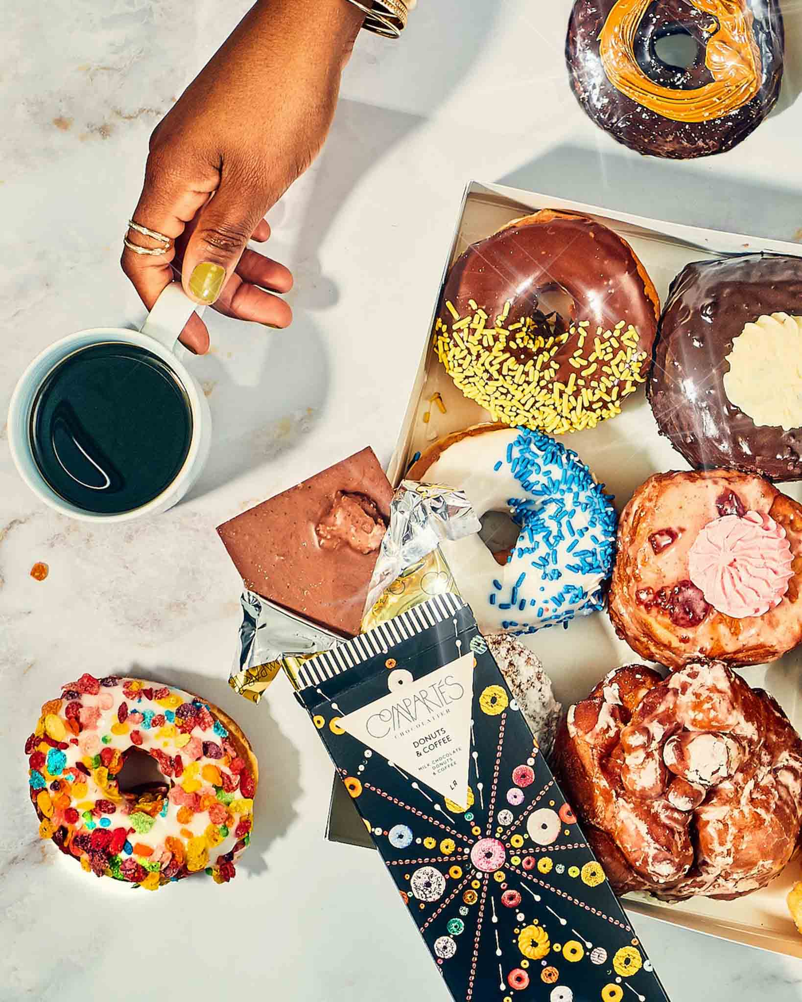 Delicious Donut and Coffee Flavored Chocolate Bar - Perfect for Gifts, Snacks & Dessert Lovers | Ideal for Parties, Holidays & Coffee Breaks