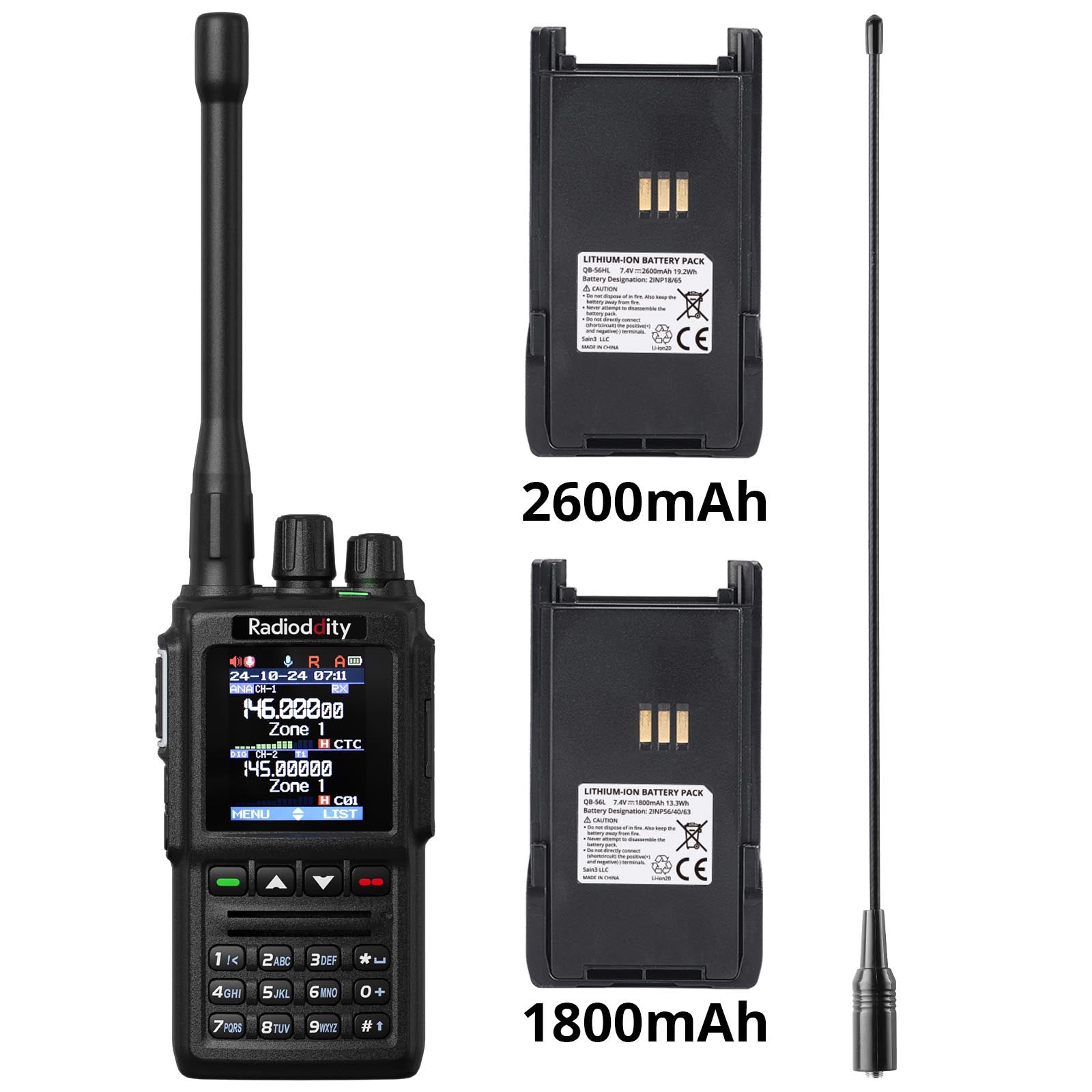 Radioddity GD-168 Two-Way Radio Walkie Talkie - Open Box - Perfect for Outdoor Adventures, Hiking, and Emergency Communication