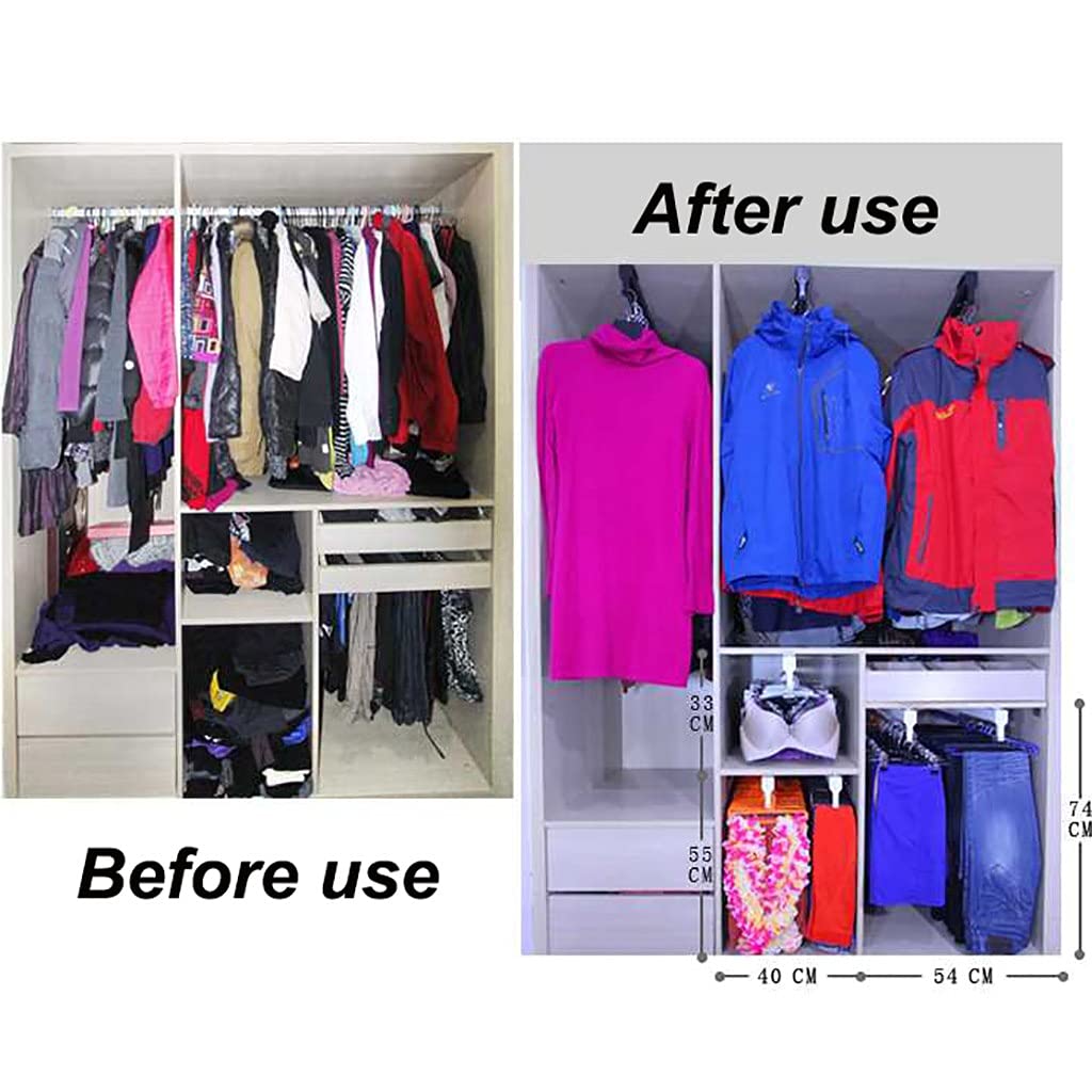Adjustable Stainless Steel Extendable Closet Rod 11.5-23.6 Inch (292-600mm) - Heavy Duty Pull-Out Wardrobe Hanger with 55lb Weight Capacity for Closet Organization, Small Spaces & RV Storage