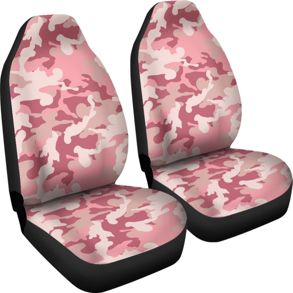 Blush Pink and Rose Camouflage Car Seat Covers Set - Waterproof Camo Seat Protectors for Cars, Trucks & SUVs - Universal Fit for Comfort & Style - Perfect for Road Trips, Camping & Outdoor Adventures