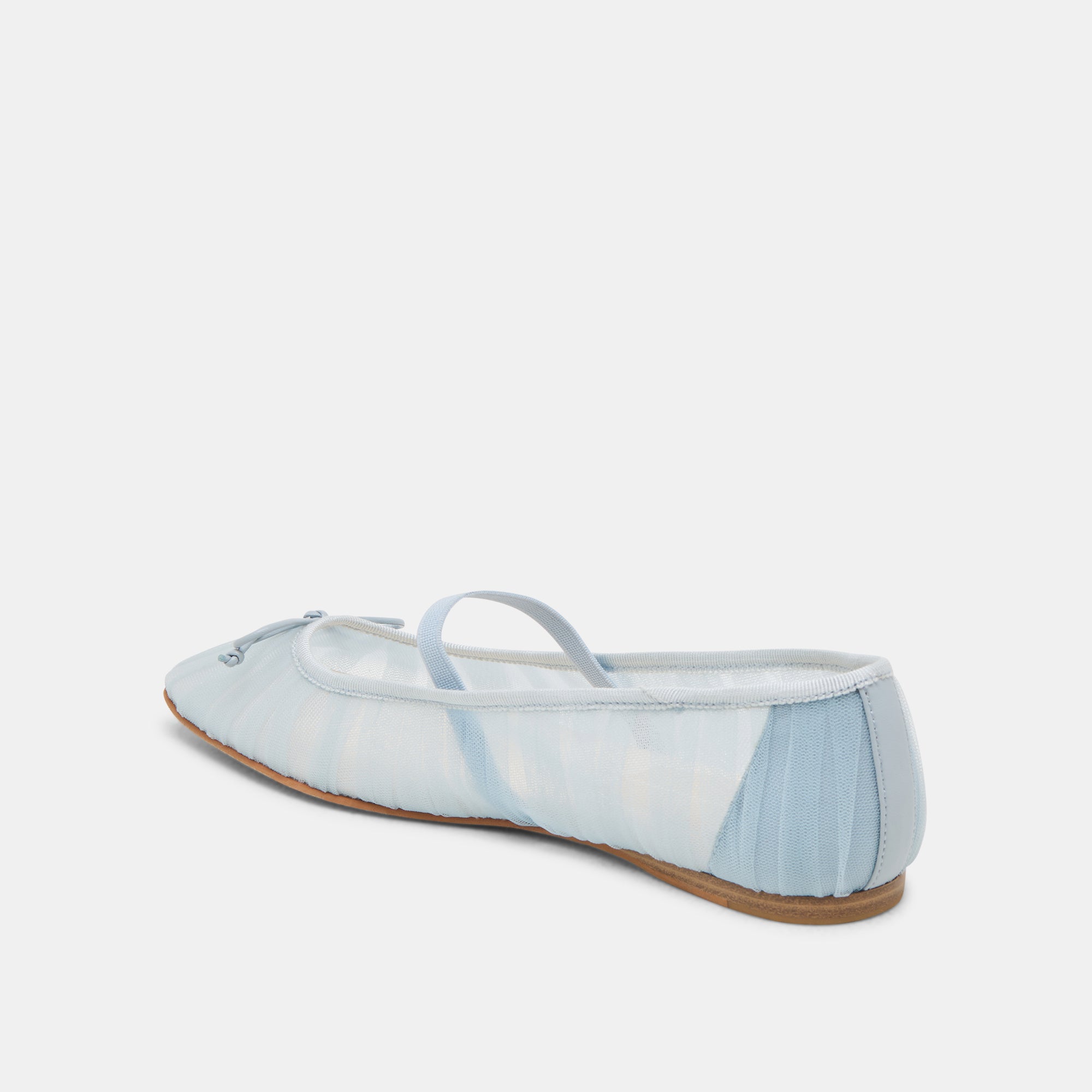 RAEVEN Women's Ballet Flats - Light Blue Tulle Dance Shoes for Ballet, Ballroom & Wedding | Comfortable & Elegant for Everyday Wear