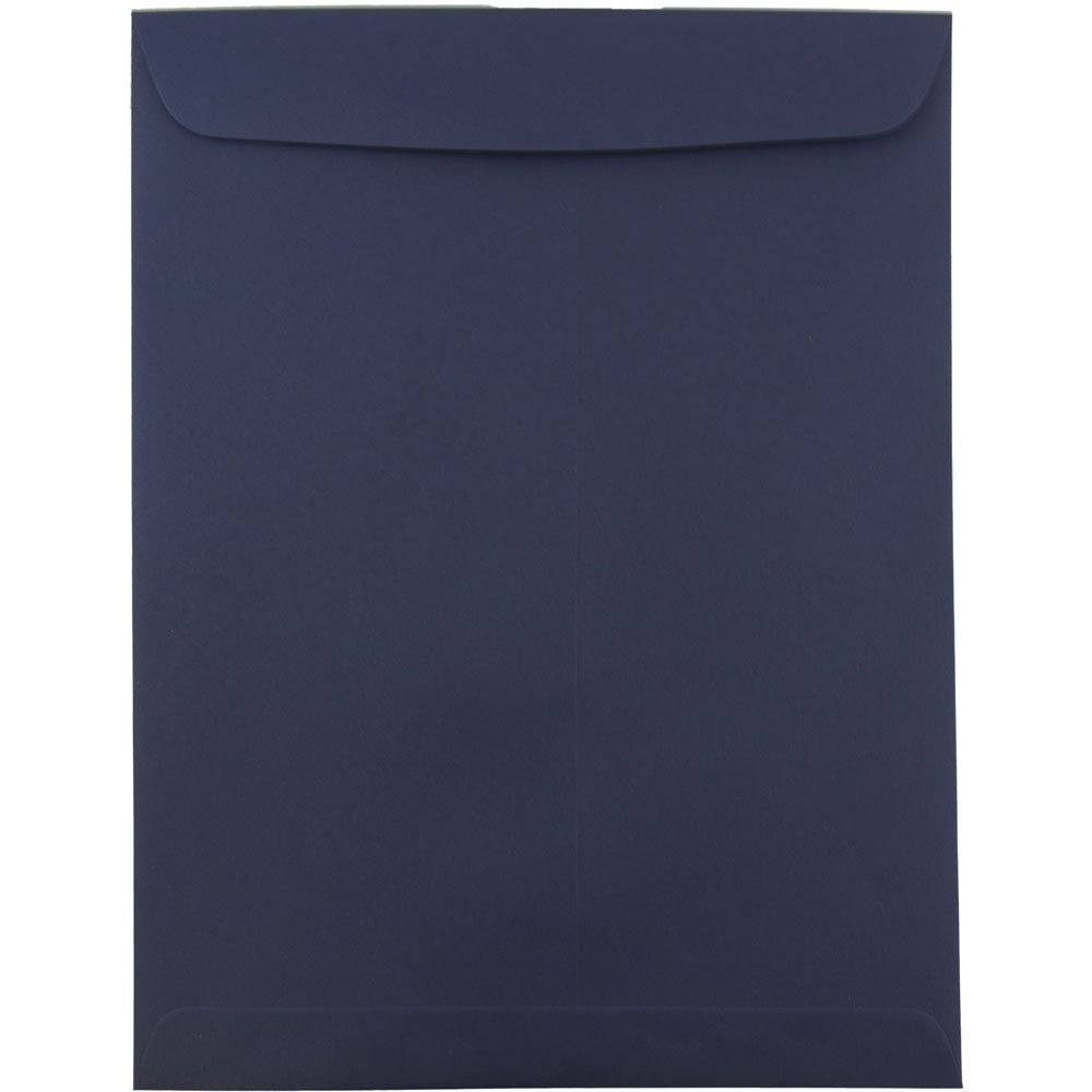 JAM PAPER 10 x 13 Open End Catalog Premium Envelopes - Navy Blue - Bulk 250/Box - Perfect for Business Mailings, Brochures & Marketing Materials