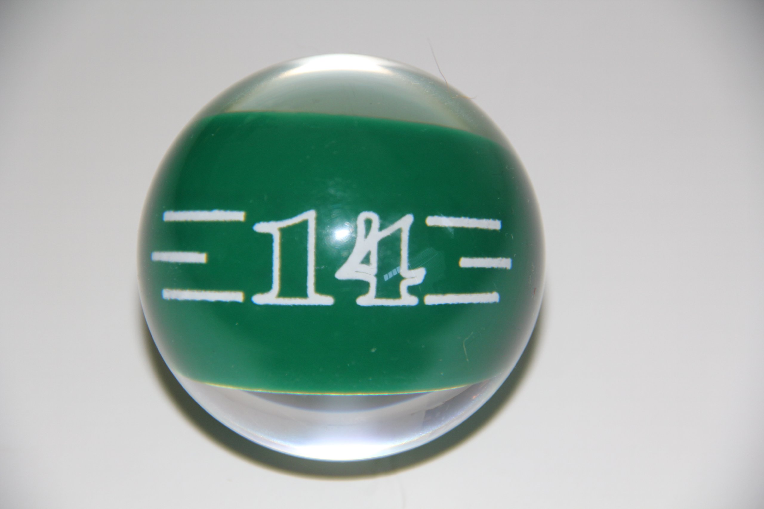 EPCO Replacement Ball #14 Clear Billiard or Pool Set - 4.2oz, 2.25