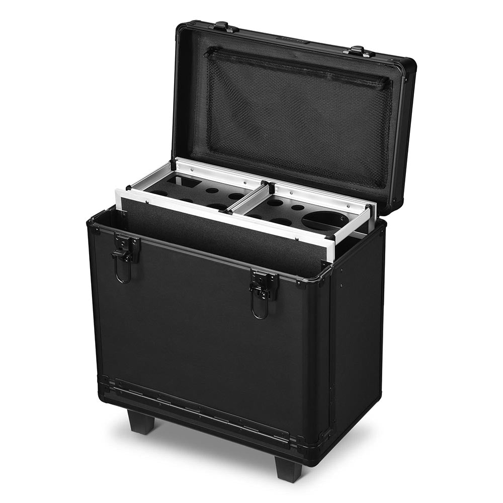 Professional Rolling Hair Stylist Case with Appliance Holder - Portable Barber Organizer for Salon & Travel - Perfect for Hairstylists, Barbers & Mobile Beauty Professionals