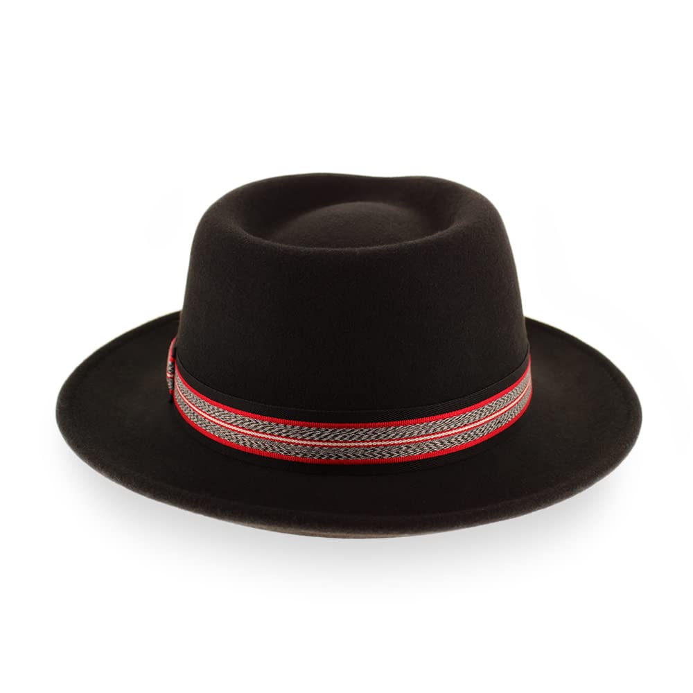 Stylish Hats in the Belfry XLarge - Black & Red Striped Hat for Men & Women | Perfect for Outdoor Activities, Fashion Accessories, and Casual Wear