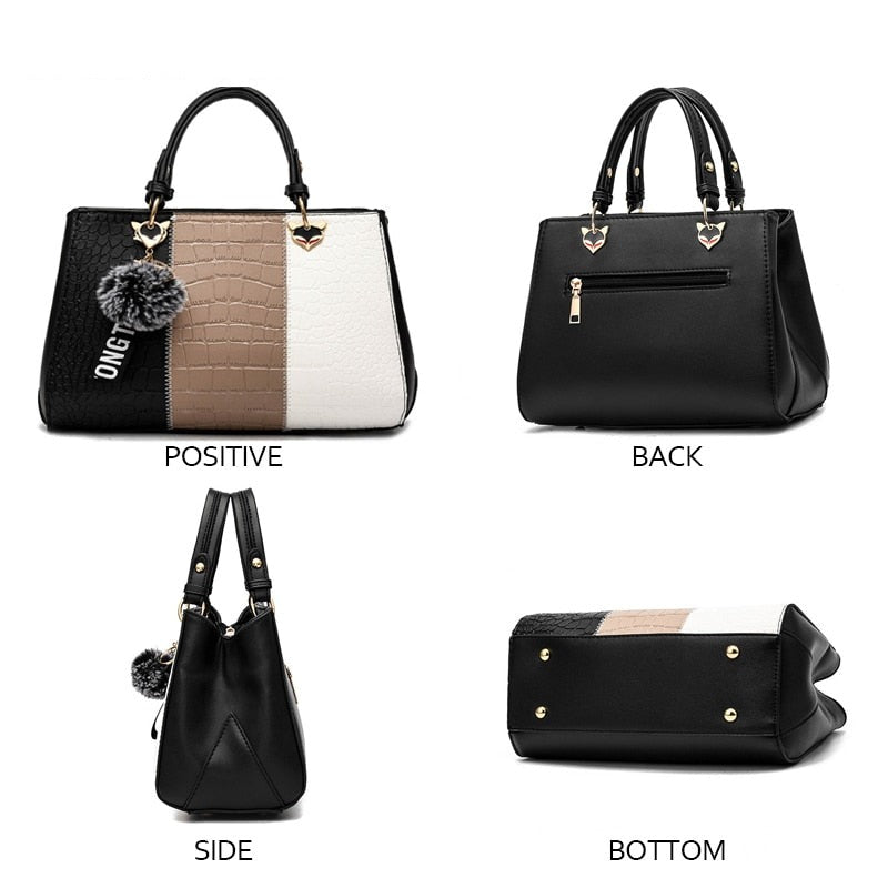 Women's Genuine Leather Crossbody Bag with Hand Stitching - Perfect for Work, Travel & Everyday Use
