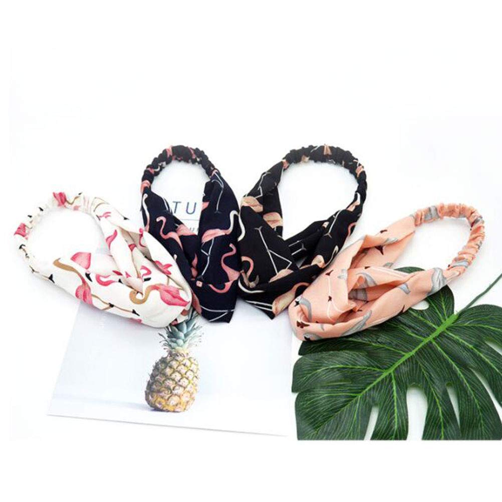6-Piece Elastic Hair Ties & Headbands Set for Women - Soft Stretchable Hair Ribbons & Cross Headbands - Perfect for Workouts, Yoga, Running, and Everyday Fashion Accessories