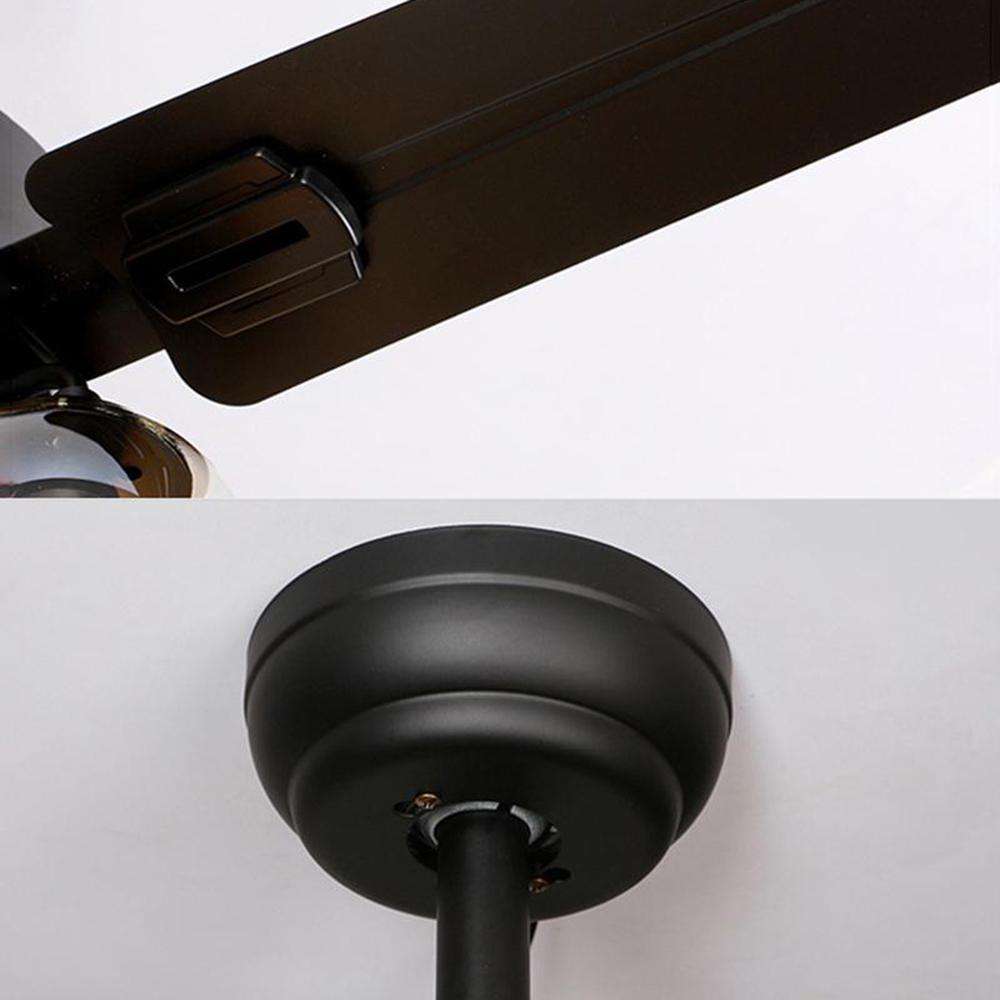 Vintage Black Ceiling Fan with Light Kit - Stylish & Energy Efficient for Living Room, Bedroom, or Patio