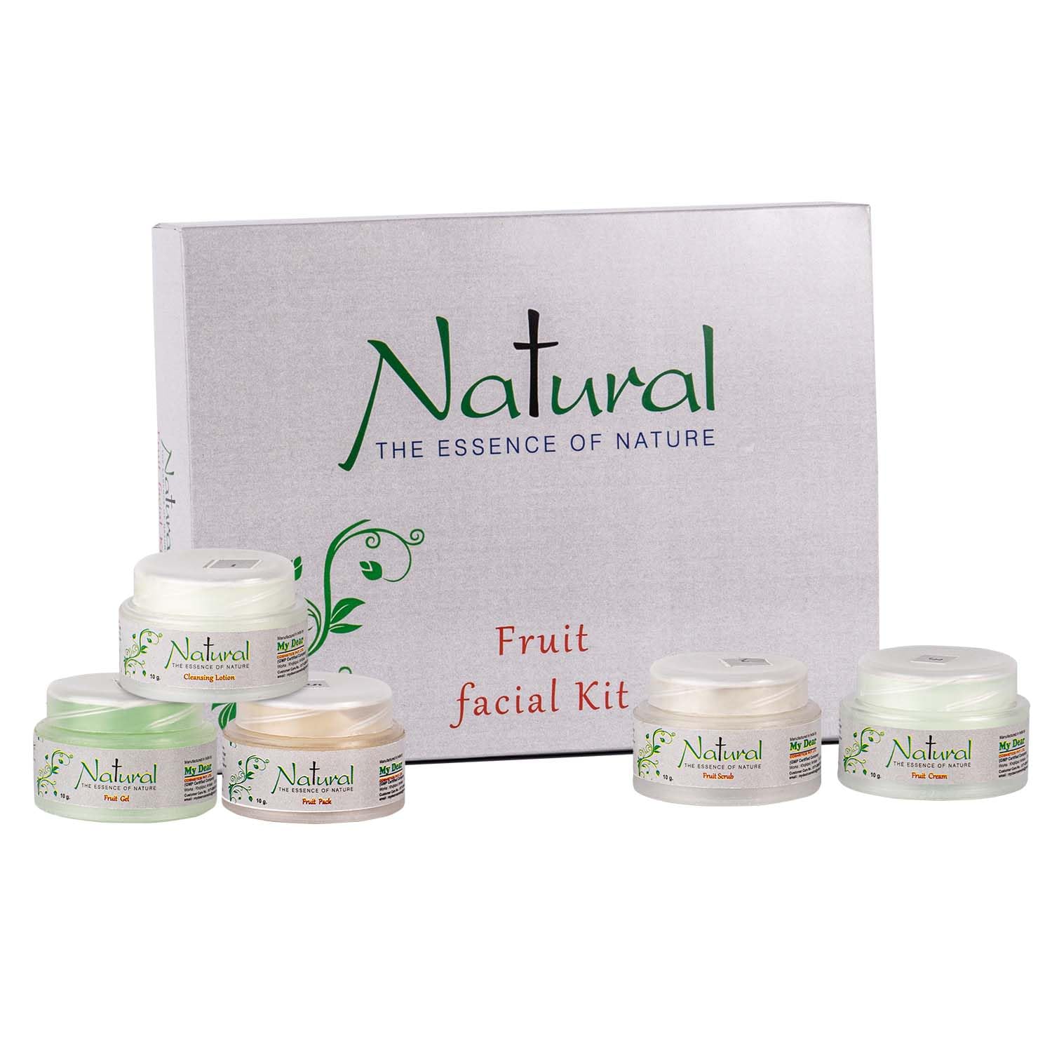 Natural The Essence of Nature Fruit Facial Kit - 50gm | Organic Skincare for Glowing Skin | Perfect for Daily Cleansing & Spa Nights