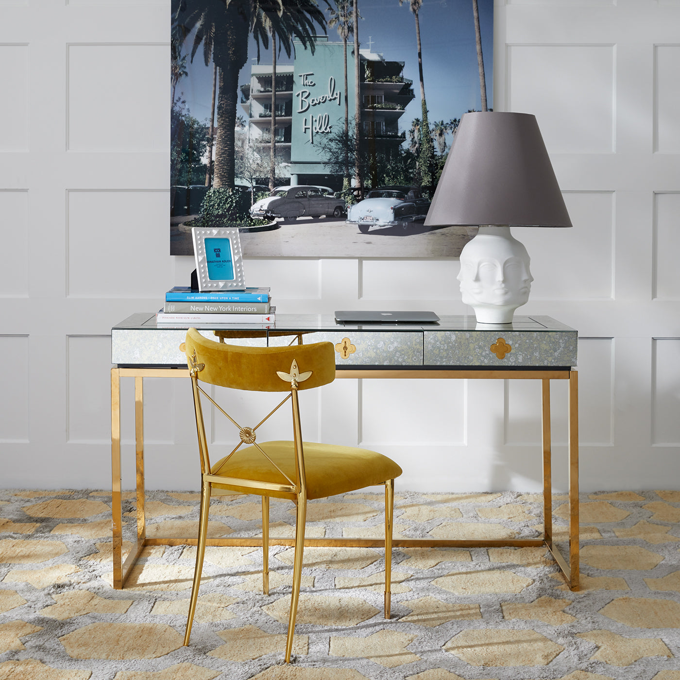Delphine Modern Writing Desk - Stylish Home Office Furniture for Small Spaces | Perfect for Remote Work, Study & Crafting