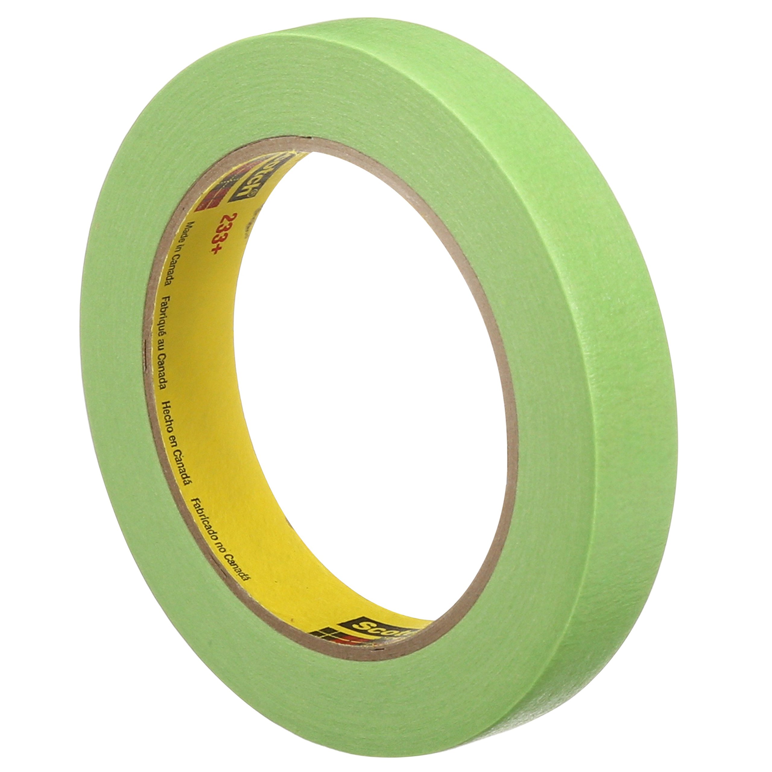 3M Scotch Performance Masking Tape 233+ (26334) - 18mm x 55m Green Painters Tape | Flexible, Moisture Resistant, Premium Paper Backing | 48 Rolls Pack | Ideal for Painting, DIY Projects & Home Renovations