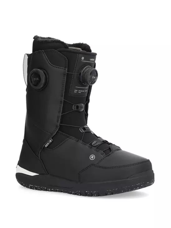 Ride Lasso Snowboard Boots 2025 - Black | Men's & Women's All-Mountain Snowboarding Boots for Comfort & Performance | Perfect for Freestyle, Powder & Park Riding