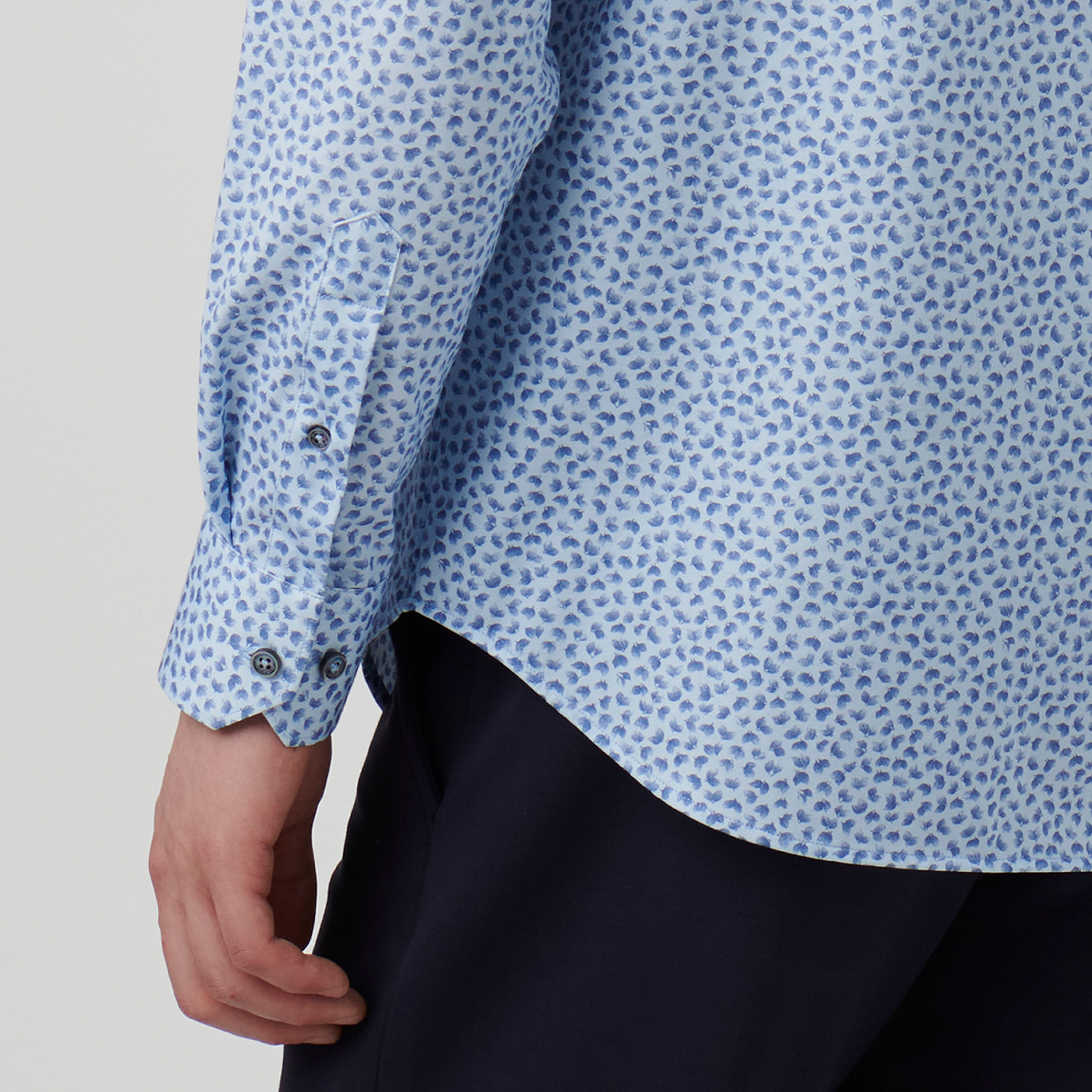 James Abstract Print Cotton Shirt for Men - Trendy Casual Button Down Shirt with Unique Artistic Design - Perfect for Office, Date Night & Weekend Outings