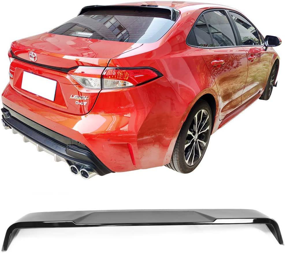 Glossy Black Rear Roof Spoiler for 2020-2023 Toyota Corolla Sedan - Enhance Style & Aerodynamics for Street & Show Cars